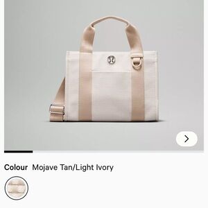 lululemon athletica Two-Tone Canvas Mini Tote Bag 4.5L